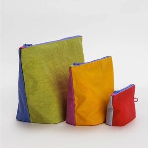 Baggu Go Pouch Set - Vacation Colorblock